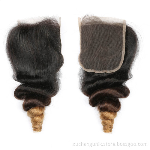Uniky Pre plucked Human Hair Lace Closure 2x6 4x6 Lace Closure 5x5 6x6 7x7 All Size Lace Closure Straight Body With Baby Hair
